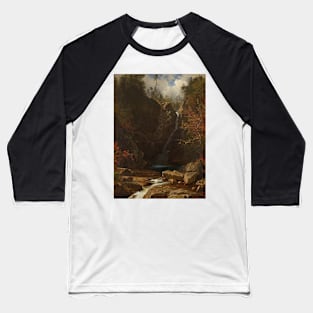 Glen Ellis Falls by Albert Bierstadt Baseball T-Shirt